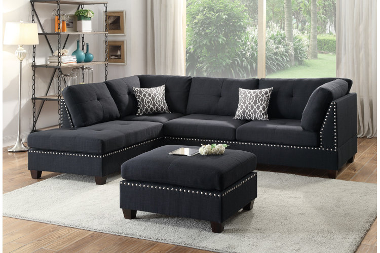 Roughton 103 modular sectional with outlet ottoman